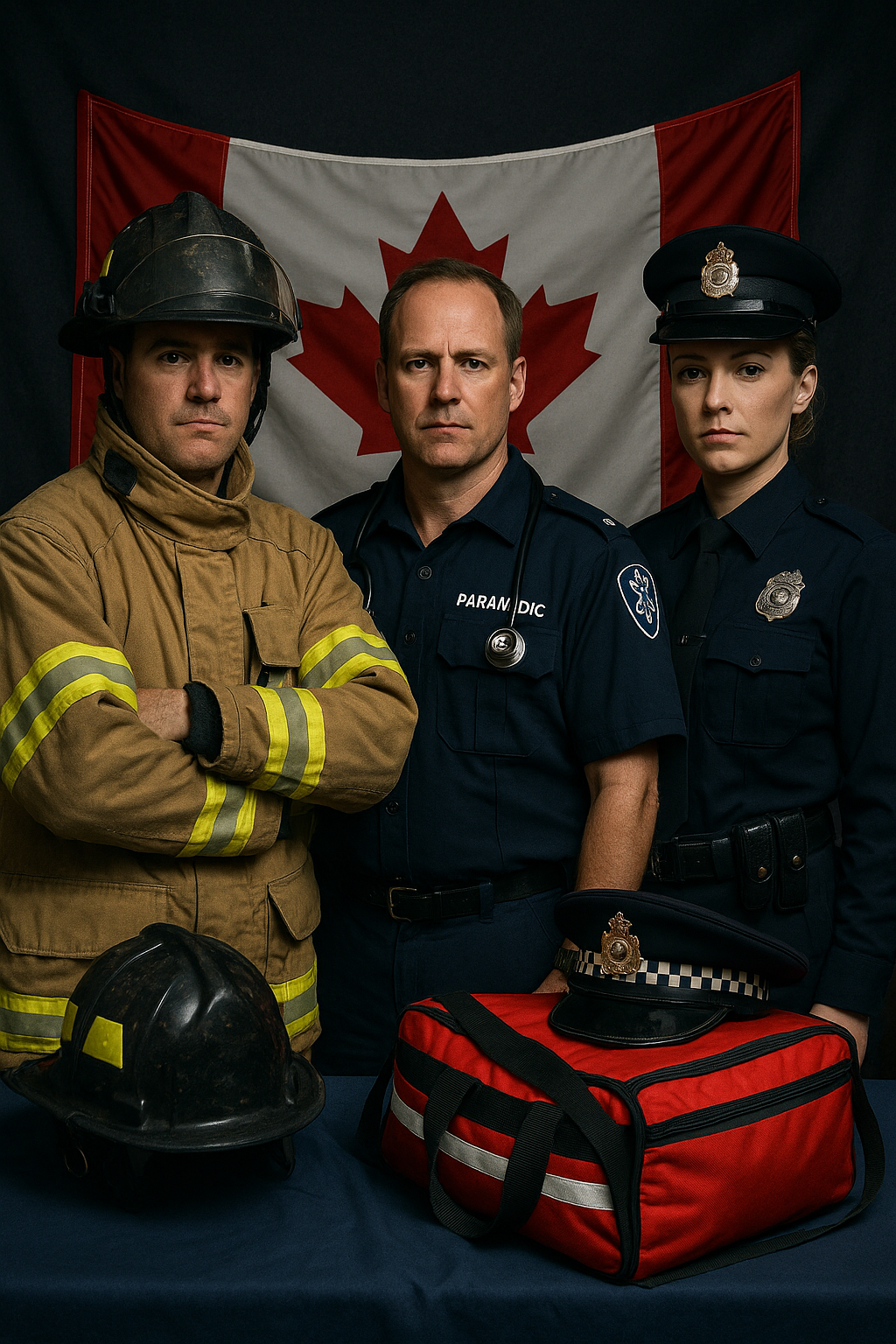 Firefighter foreground